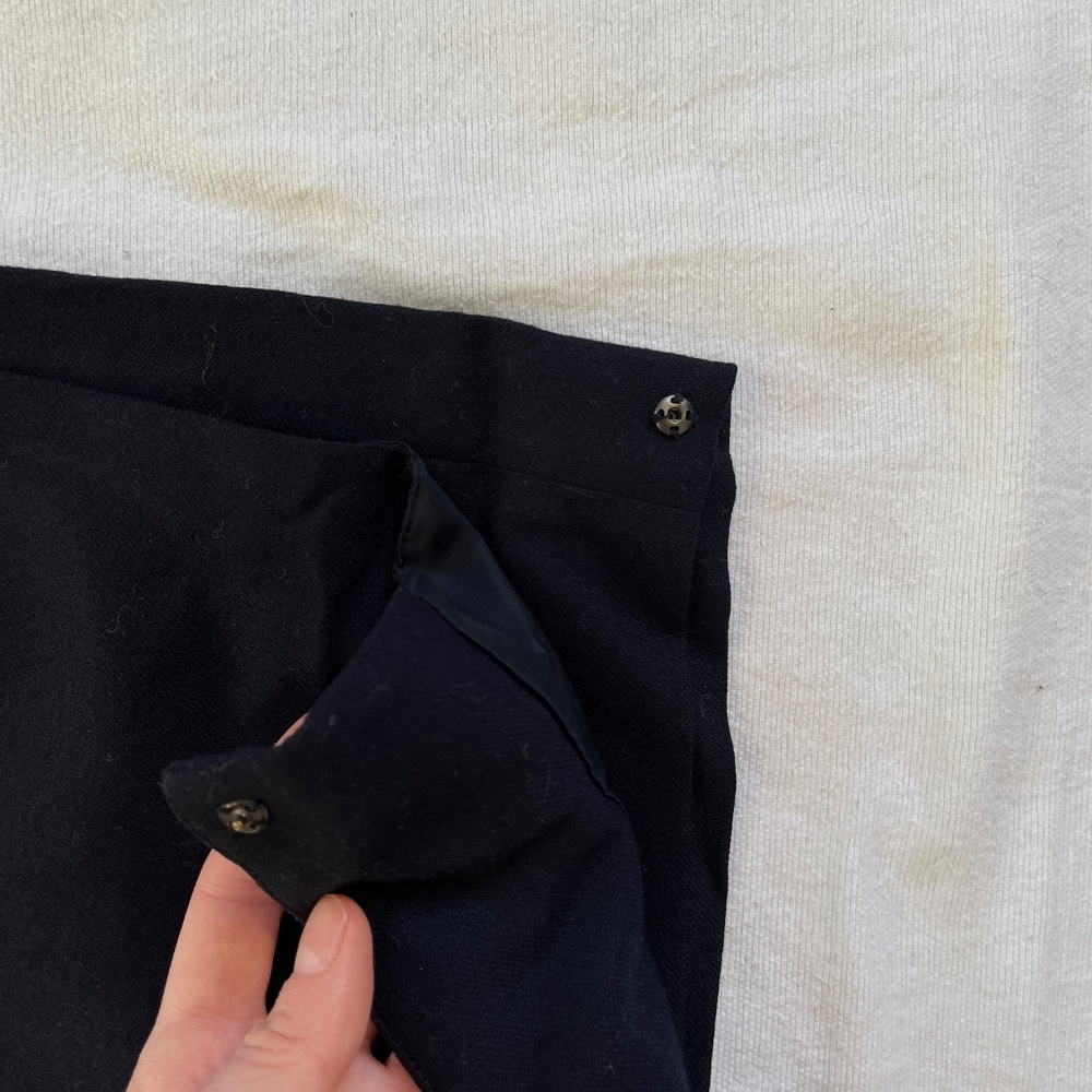Ader Error Wool Pants — Deep Navy/Black - image 5